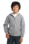 18600B Gildan Youth Heavy Blend Full-Zip Hooded Sweatshirt