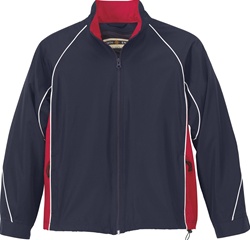 68007 North End Youth Woven Twill Athletic Jacket