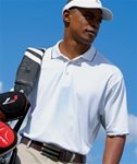 8426 Ultra Club Cool-N-DryTM Sport Interlock Stripe Collar Performance Polo