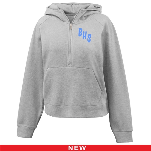 custom logo Pennant Womens Half Zip Hoodie