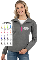 Customize your 1/4 Zip Fleece Pullover with colorful zipper pulls