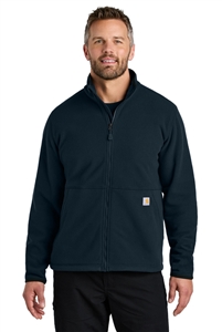 Custom Embroidered CarharttÂ® Textured Full-Zip Fleece Jacket