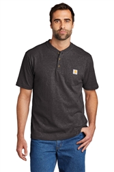 Customized Carhartt Short Sleeve Henley T-Shirt