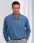 D110 Devon and Jones Men's Pima Pique Long Sleeve Polo