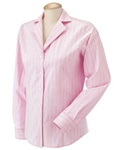 DP620W Devon and Jones Pink Multi-Stitch Poplin Blouse