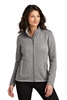 Custom embroidered logo on Port Authority L428 ladies fleece jacket
