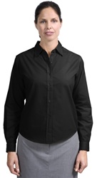 Ladies Long Sleeve Easy Care, Soil Resistant Shirt