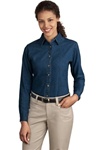 Port & CompanyÂ® - Ladies Long Sleeve Value Denim Shirt