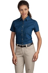 Port & Company® - Ladies Short Sleeve Value Denim Shirt