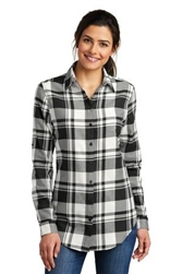 Port AuthorityÂ® Ladies Plaid Flannel Tunic . LW668