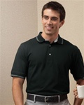 M140 Harriton Men's 5.9 oz. Cotton Jersey Short-Sleeve Polo with Tipping