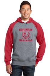 Burlington Hooded Raglan Baseball Sweatshirt