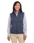 DG797W  Devon & Jones Ladies Newbury MÃ©lange Fleece Vest