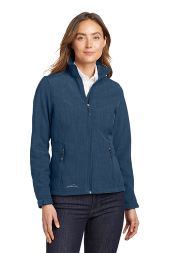 EB533 Ladies  Eddie Bauer® Shaded Crosshatch Soft Shell Jacket
